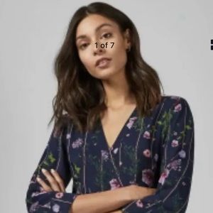 NWT TED BAKER LONDON Floral Wrap Dress size 6